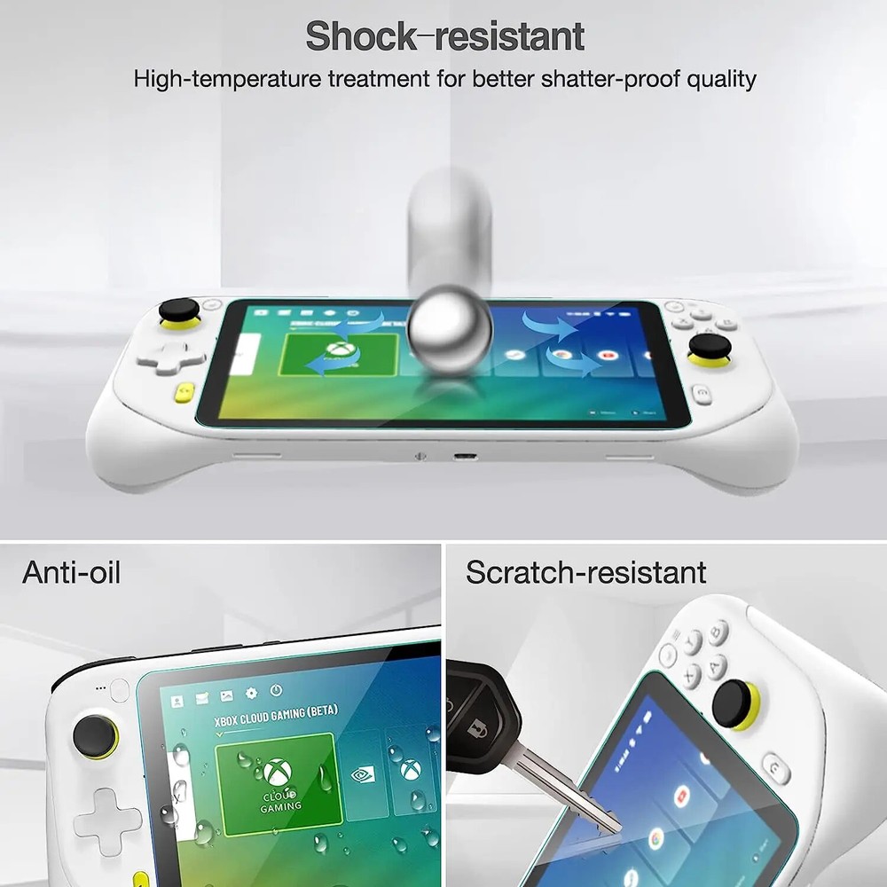 2PCS Logitech G Cloud Gaming Handheld Console Tempered Glass Screen Protector