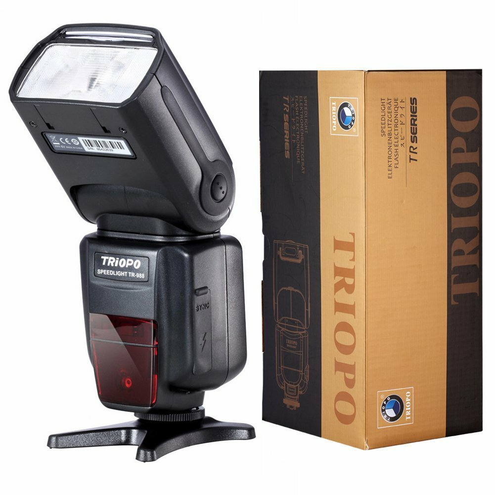 TRIOPO TR-988 E-TTL & I-TTL AF Speedlite TTL Flash for Canon or Nikon, USA
