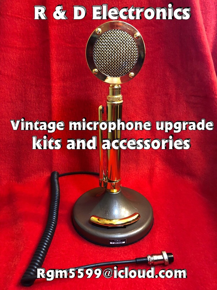 Astatic D104 Microphone electret condenser upgrade. New