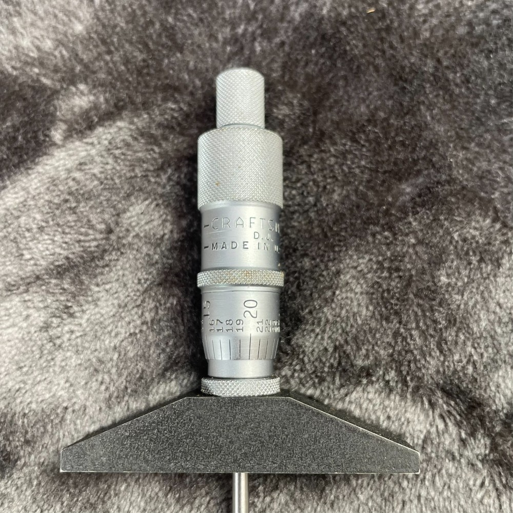 Vintage Craftsman Variable Depth Gauge Micrometer EUC