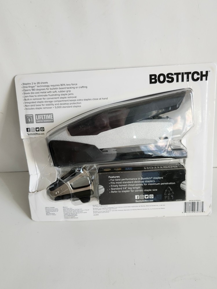 Bostitch Premium Desktop Stapler Value Pack Staple Remover + 5000 Staples, Read