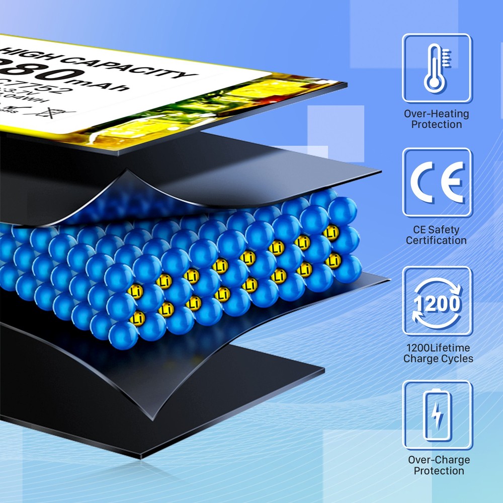 JFC7752 Replacement Battery for Viper Python 7752V,7351V Clifford 7752X+Tool Kit