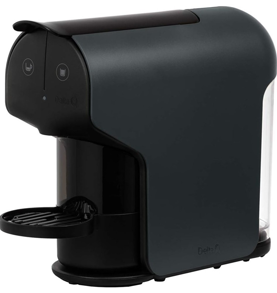 Delta Q Quick Espresso Machine Compact Capsule Coffee Maker Anthracite - Pods On