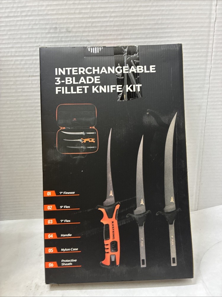 KastKing Interchangeable 3-Blade Fillet Knife Kit
