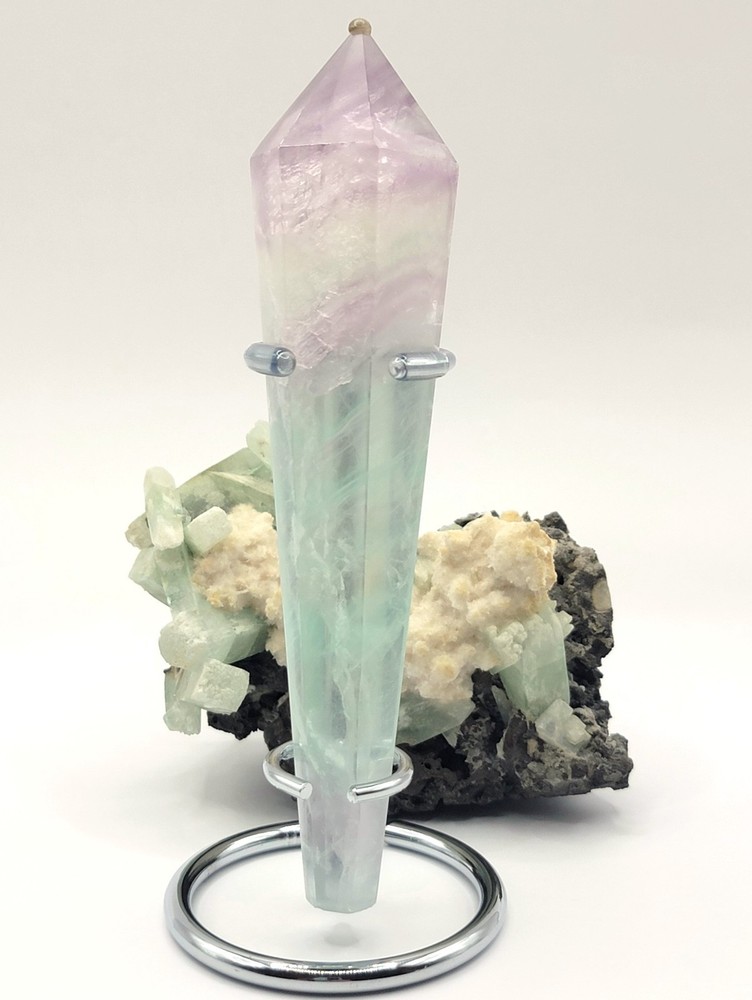 Watermelon Fluorite Wand #1- WYSIWYG