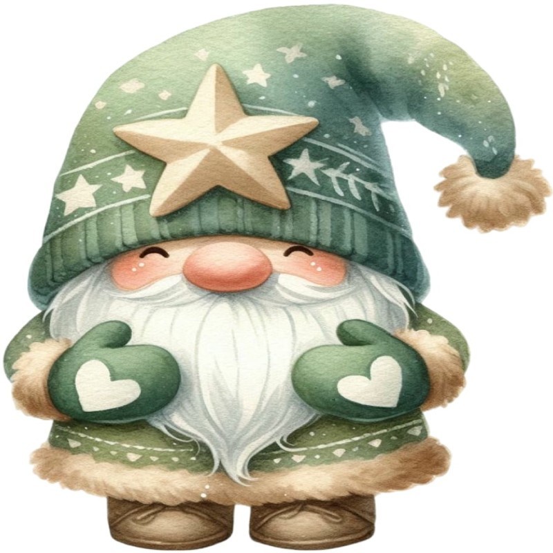 30 Custom Holiday Care Gnome Personalized Address Labels