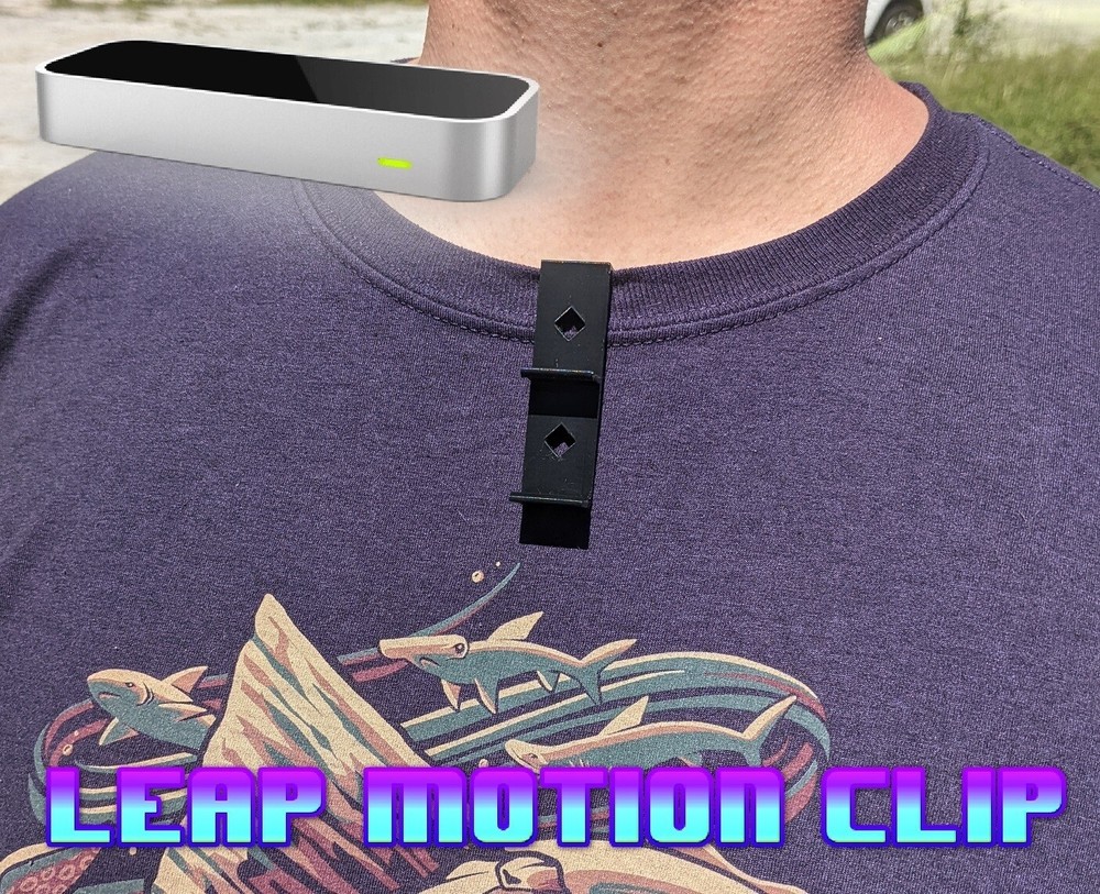 Shirt Clip for Leap Motion Controller HDM Camera Mount 3D Printed
