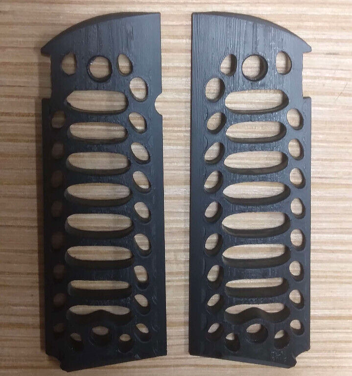 Airsoft Elite Force 1911 Panel Grips Skeleton Black