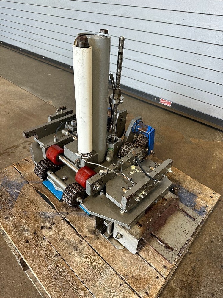 Meyer / Hamrick Case Packer Lift Table with Powered Discharge, Packer Machinery