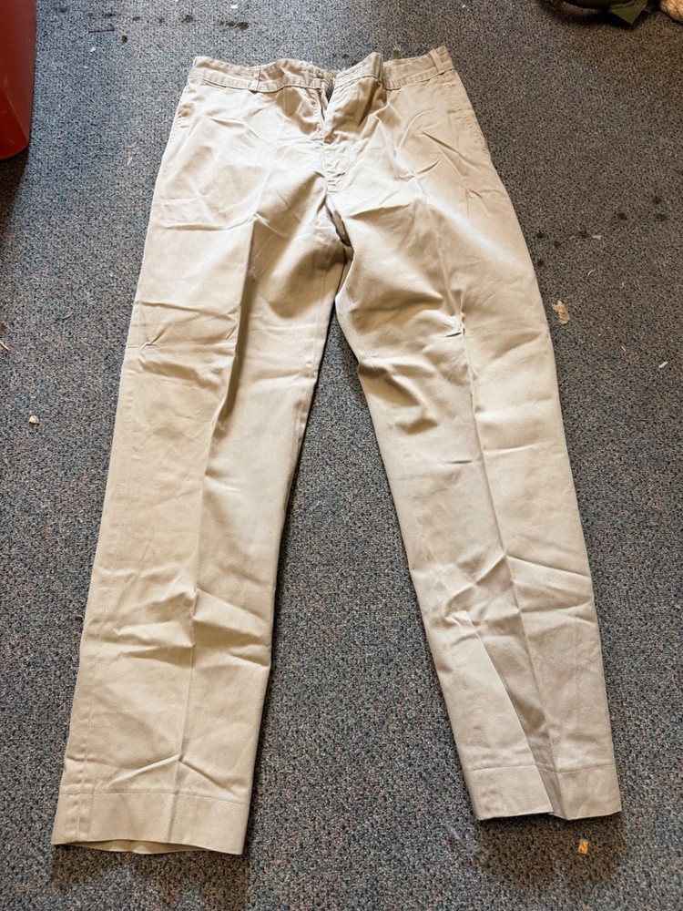 ORIGINAL WWII US ARMY OFFICER CLASS A "KHAKI" TROUSERS- XSMALL 30 WAIST