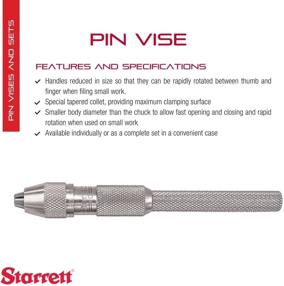 Versatile Pin Vise Tool for Holding Small Tools with Maximum Clamping Surface