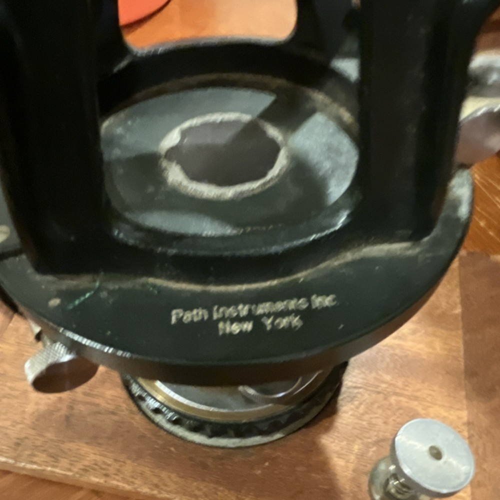 Path Instruments Inc. Transit Level Surveying Equipment Certification Plate 1957