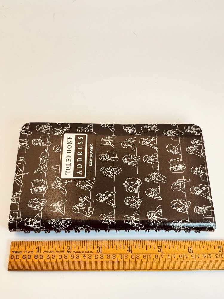 Day Runner Telephone Address Book Directory Black