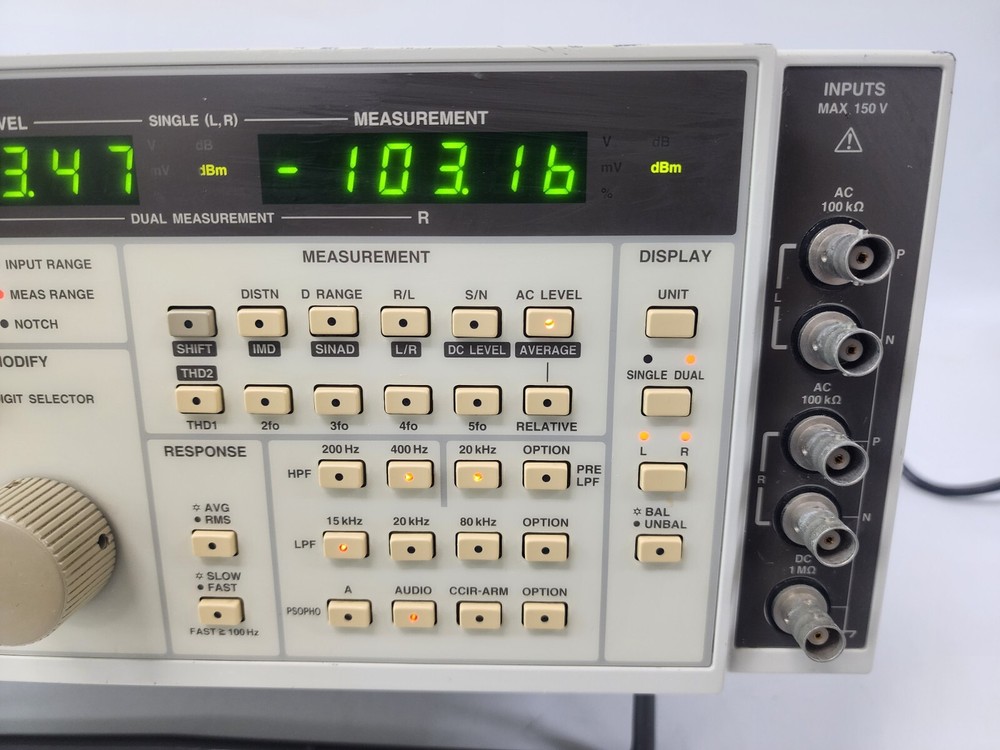 Panasonic VP-7782A Audio Analyzer, 2-channel