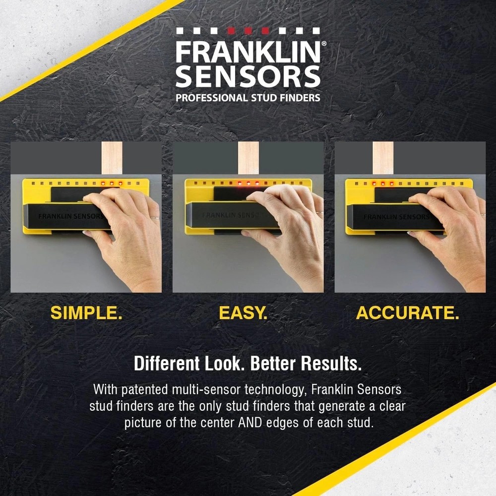 Franklin ProSensor Precision Stud Finder Yellow, Full Size