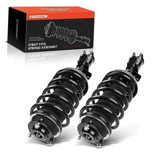 Front Pair (2) Complete Strut & Coil Spring Assembly Compatible with Saab 9-5