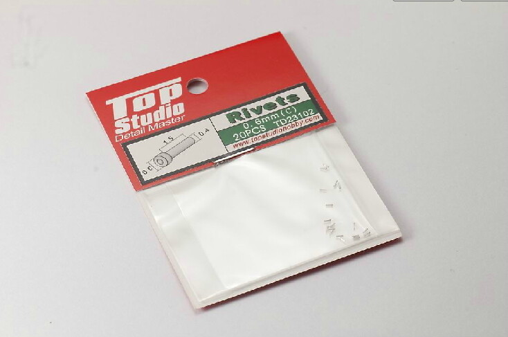 Top Studio TD23102 0.6mm Rivets (C) (20pcs)