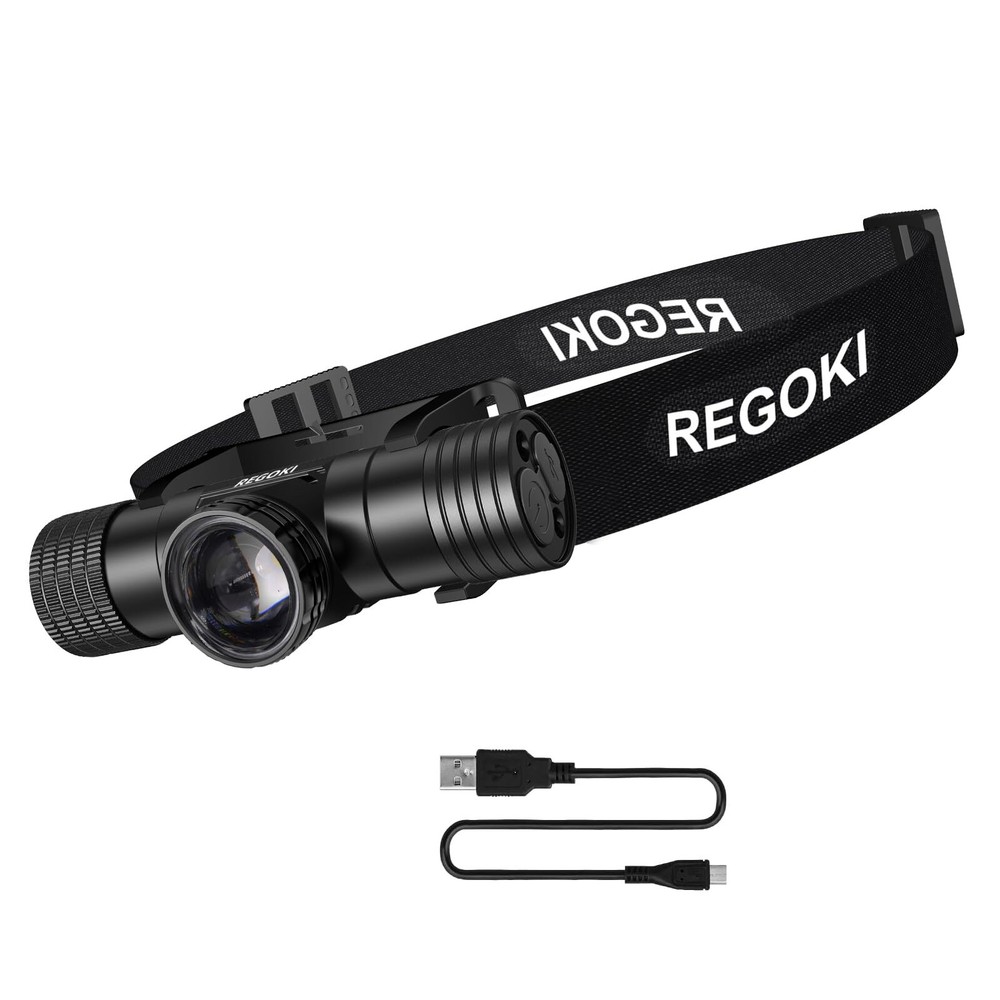 Lightweight Motion Sensor Headlamp – Waterproof, 8 Modes, Rechargeable