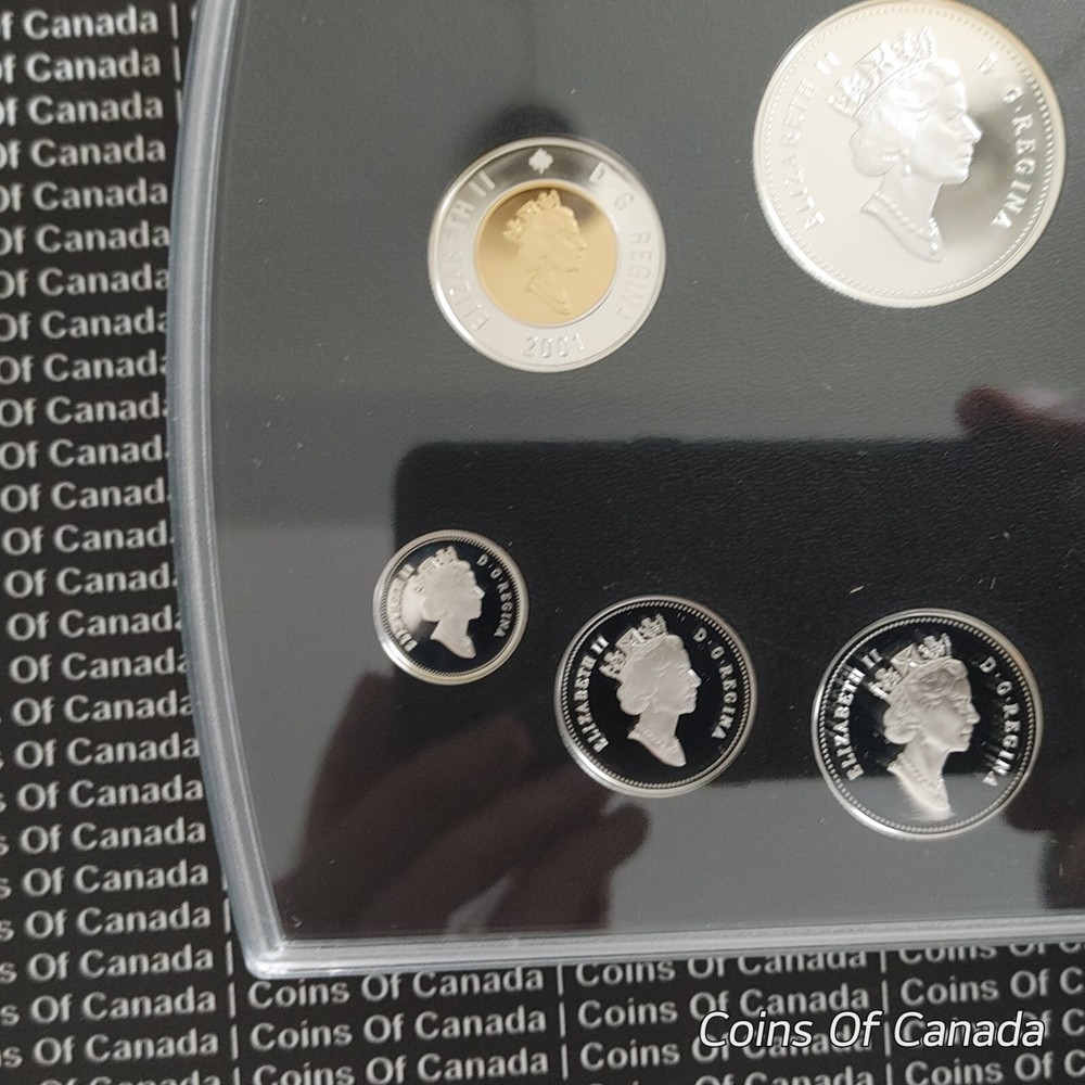 2001 Canada 8 Coin Proof Set - With Special Edition Silver Dollar #coinsofcanada