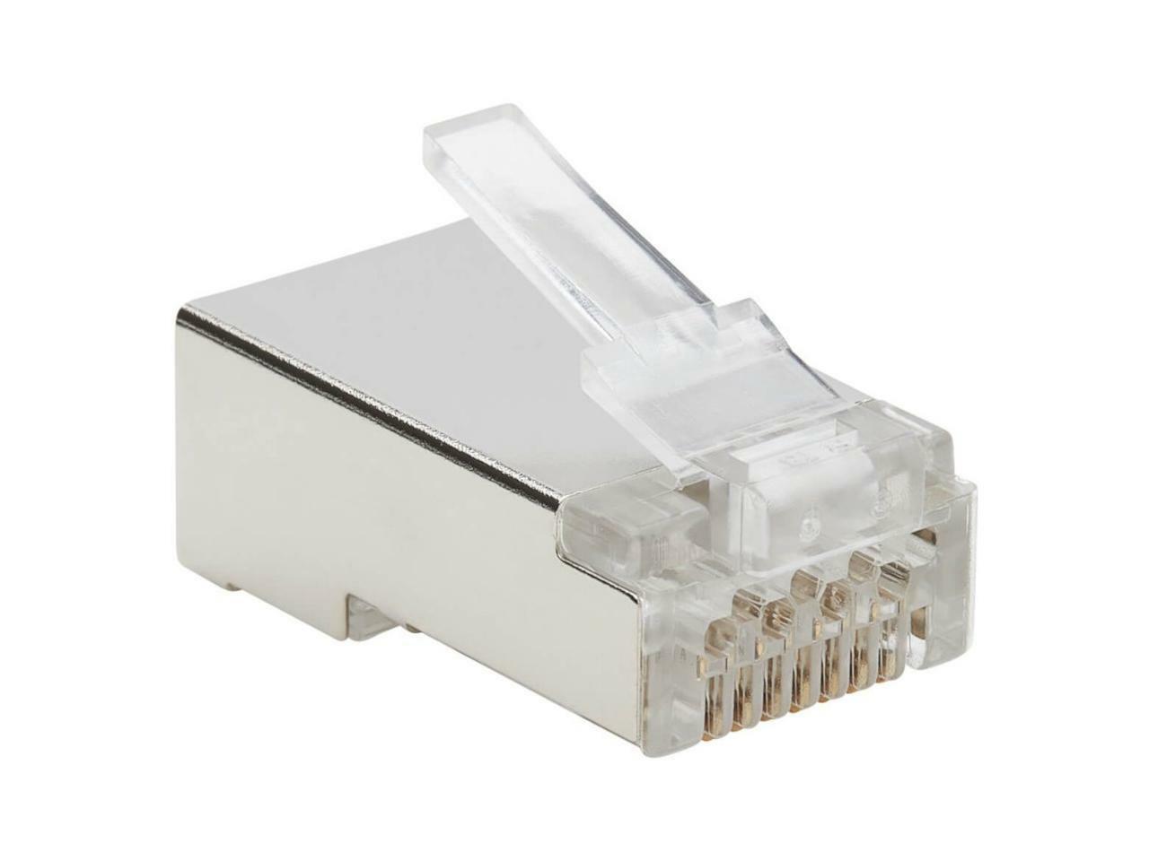 RJ45 Network Cable Modular Plug CAT5e CAT6 FTP Connector End Pass Through EZ Lot