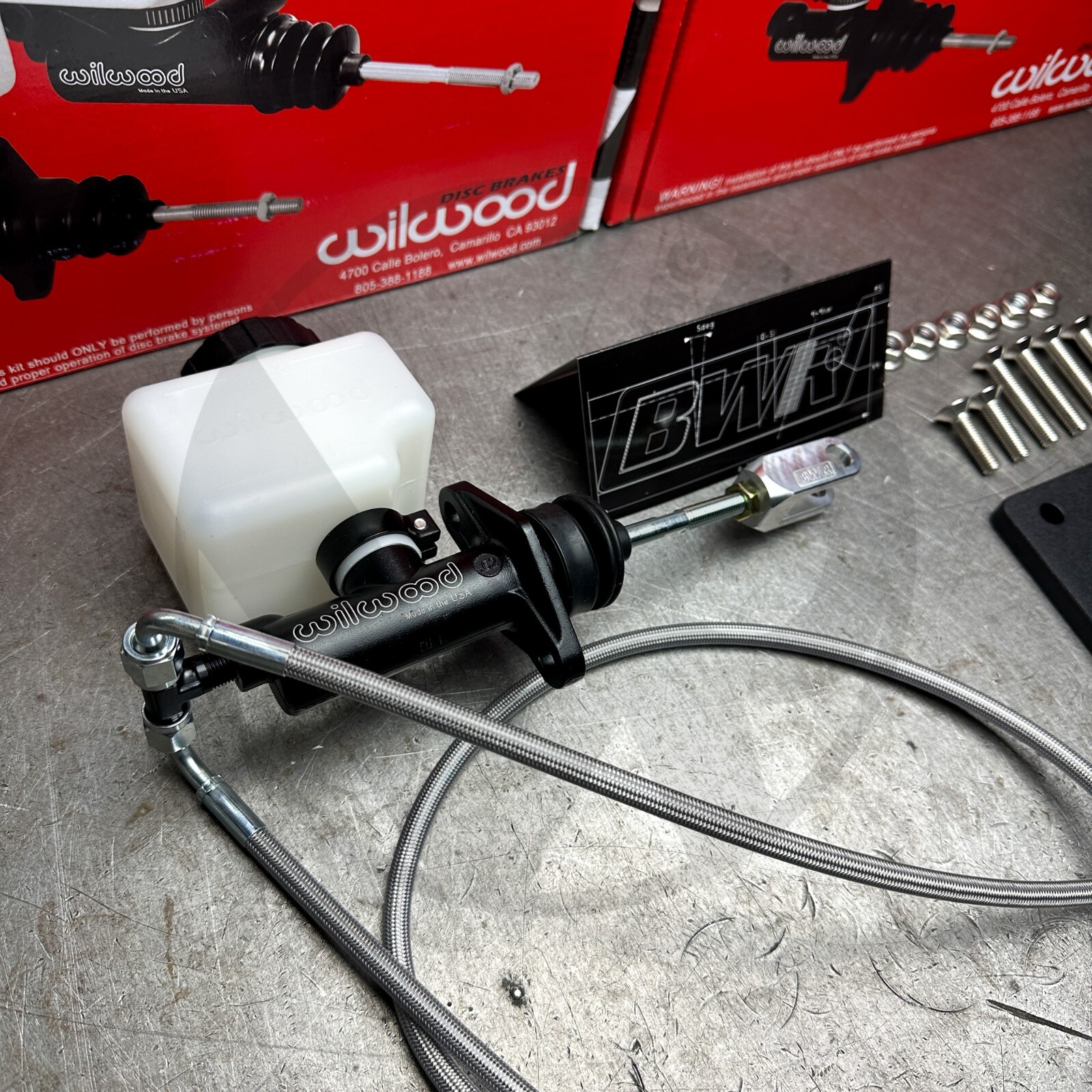 Wilwood Brake Booster Kit w BWR Clevis & Lines for 92-95 Civic w/Staging Brake