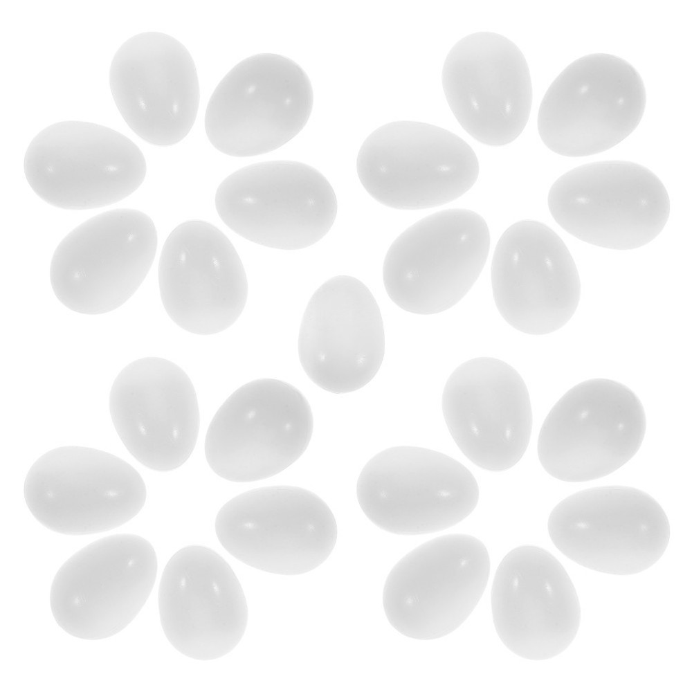 20 Pcs Parrot Egg Attracting Device Artificial Fake Eggs for Decor