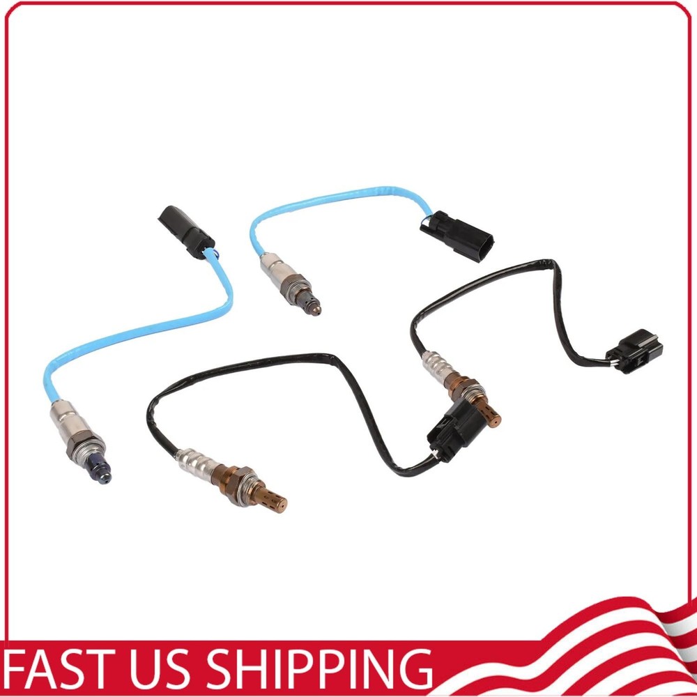 4Pcs Oxygen Sensor Up&Downstream For Ford Edge 2011-2014 Explorer 2011-2012 3.5L