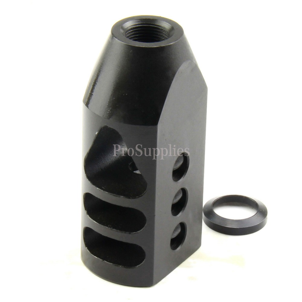 HOT! Tanker Style Muzzle Brake Triangular Baffl 1/2x28 Pitch for .223