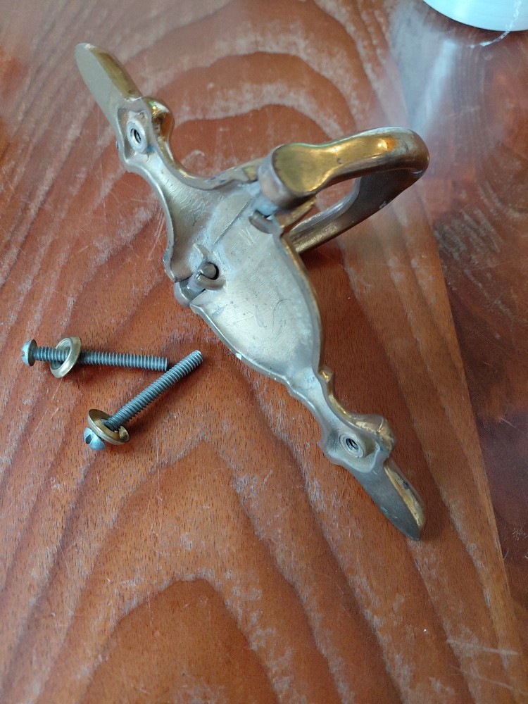 Vintage SOLID BRASS KNOCKER - 6.5 " X 3"