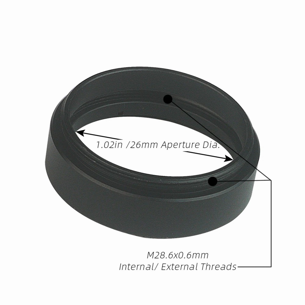 1.25" Filter Outer Frame Kits (Inner Ring) M1.13 x 0.02 in Threads #90502