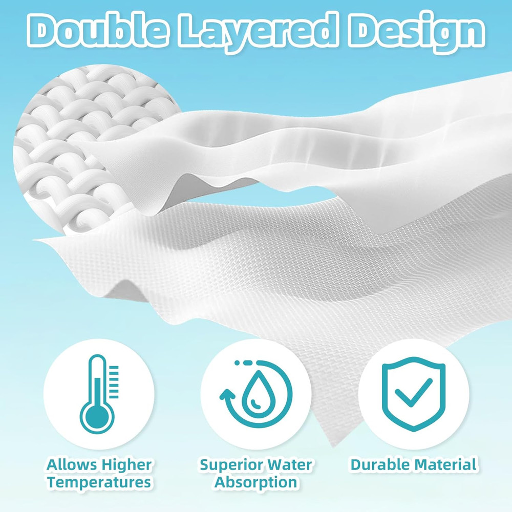 Small Microfiber Bonnets (Triangle) Compatible with Dupray Steam Cleaner, Mccull