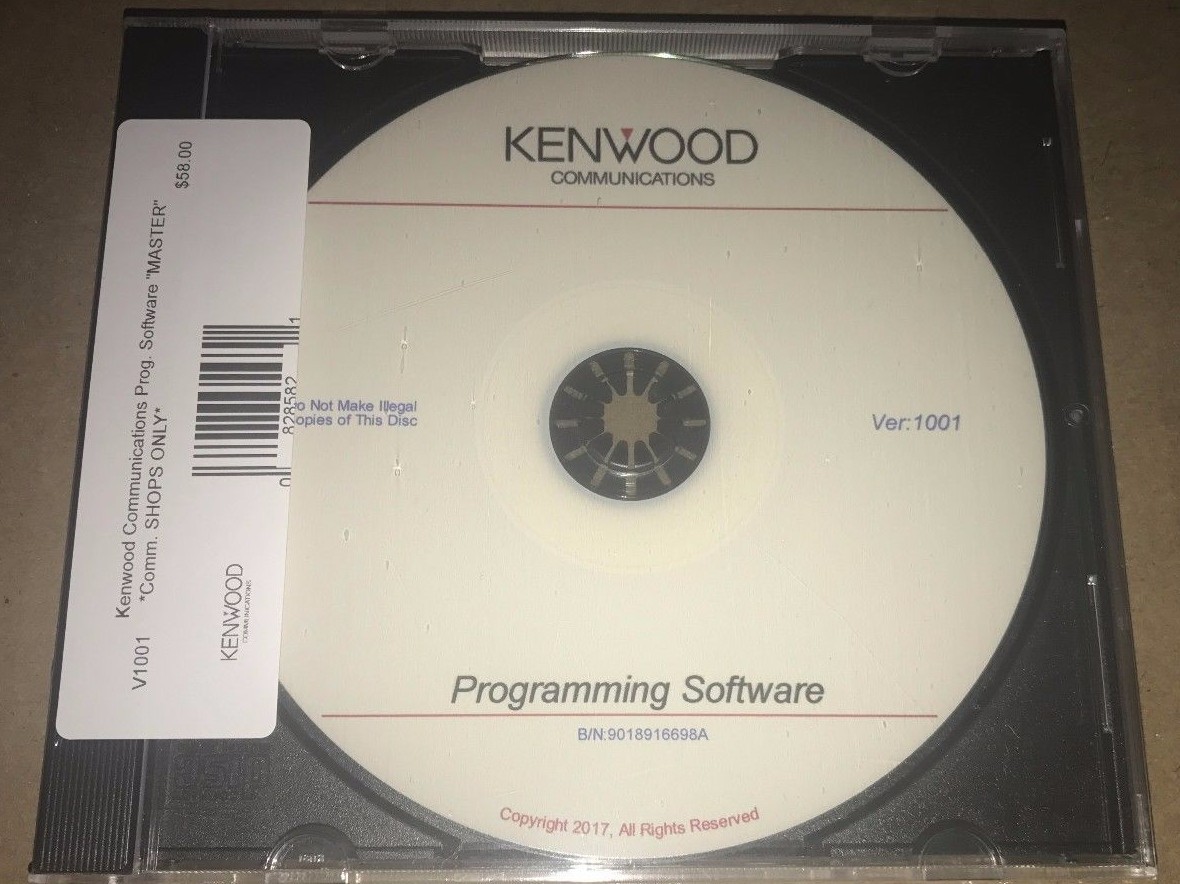Kenwood Communications KPG Programming Tech CD Software With Serial Numbers!