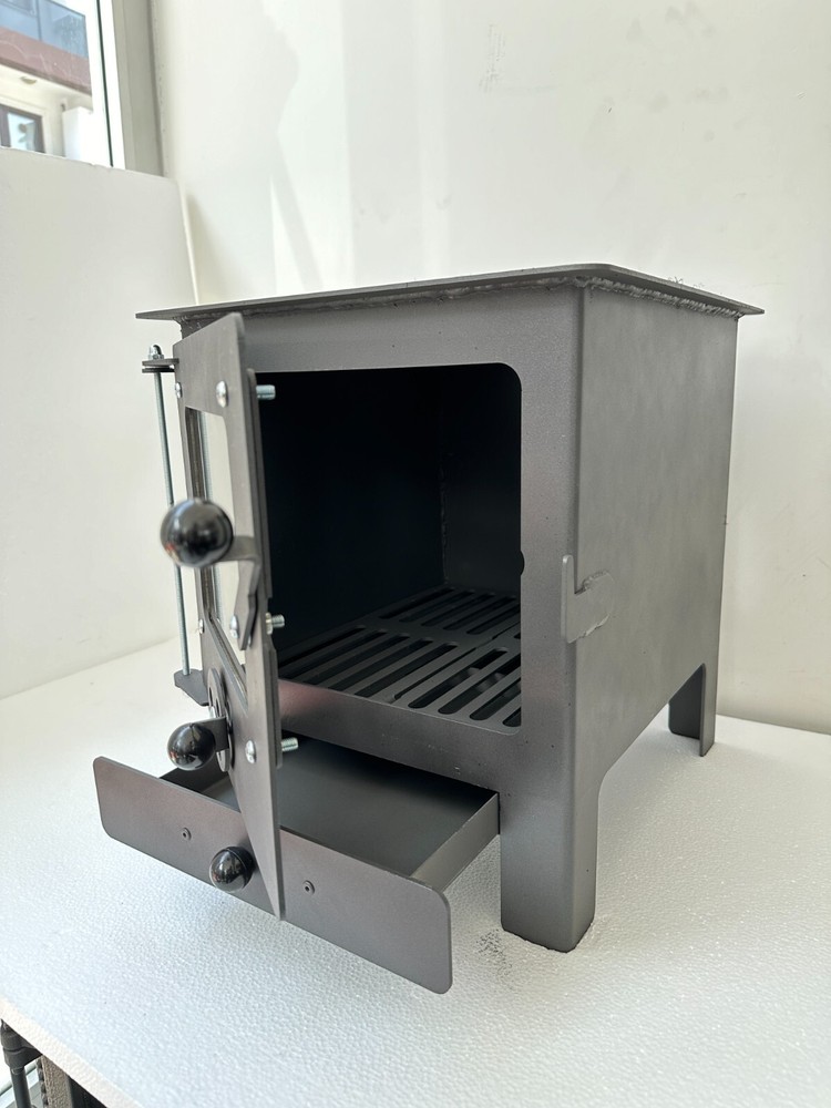 Metal tiny wood burning stove, 3mm thickness, for tiny places
