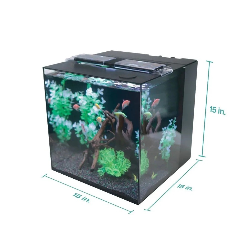 HelloReef GloFish All In One Aquarium Kit With Learning Guide