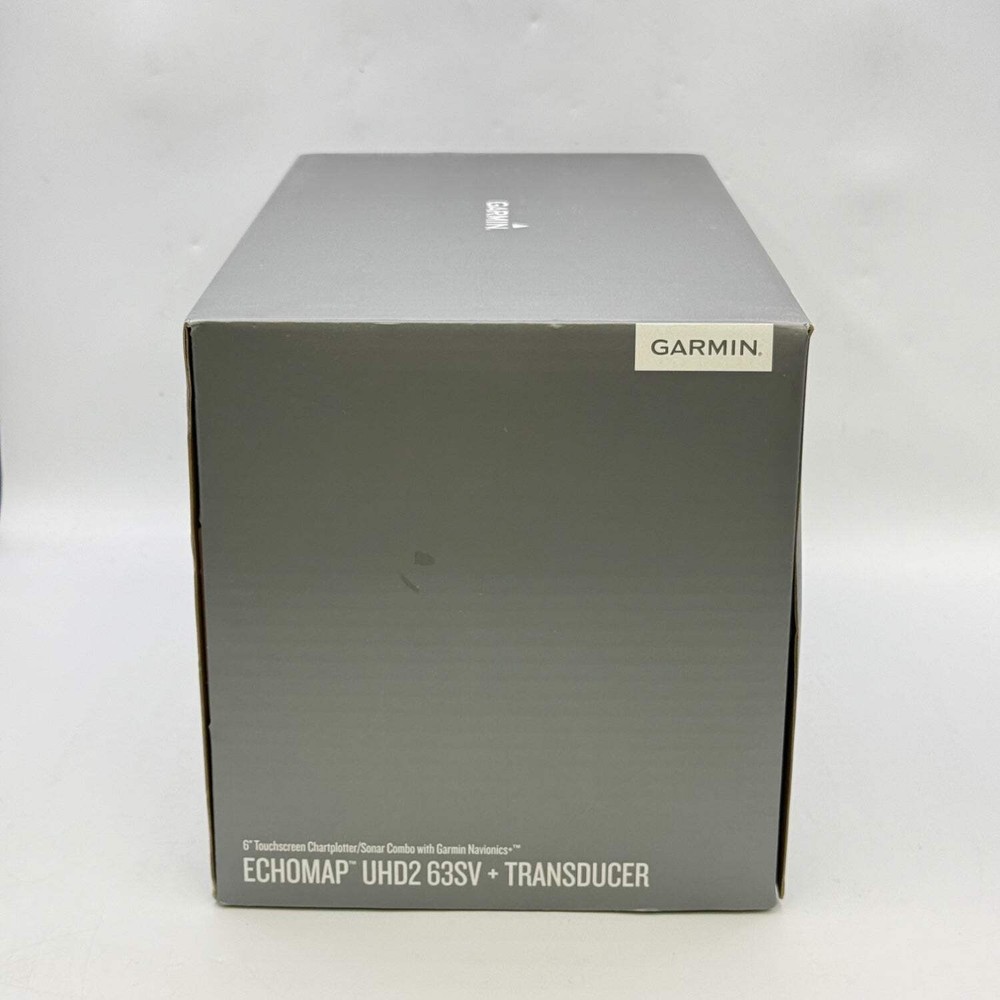 New GARMIN Echomap UHD2 63SV + Transducer 6" Touchscreen Chartplotter Sonar Comb