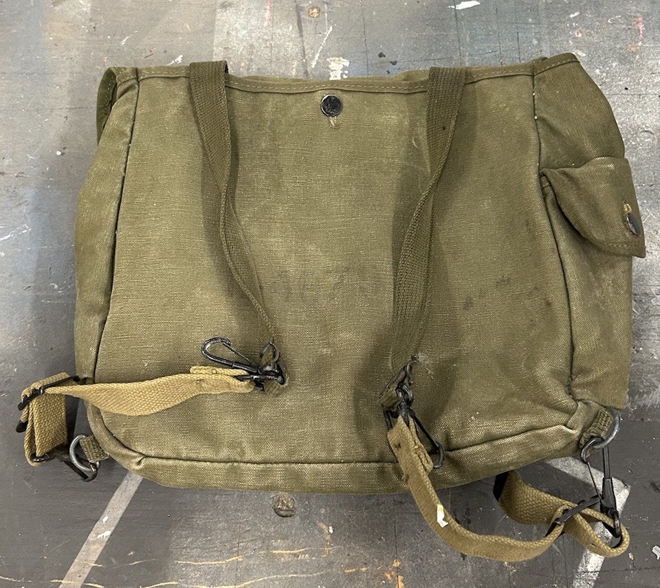 RARE 1945 Vintage WW2 Backpack Sack US Marine Military Gear Rucksack World War 2