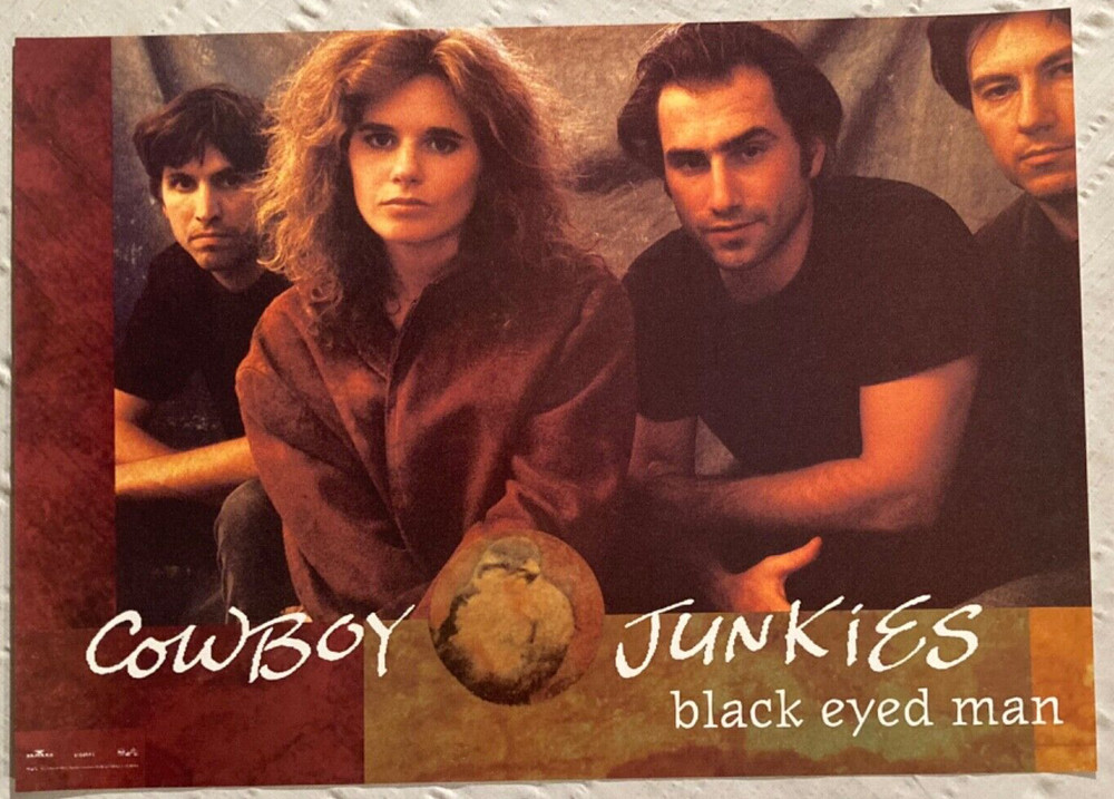 Cowboy Junkies 1992 Promo Poster Black Eyed Man Margo Timms