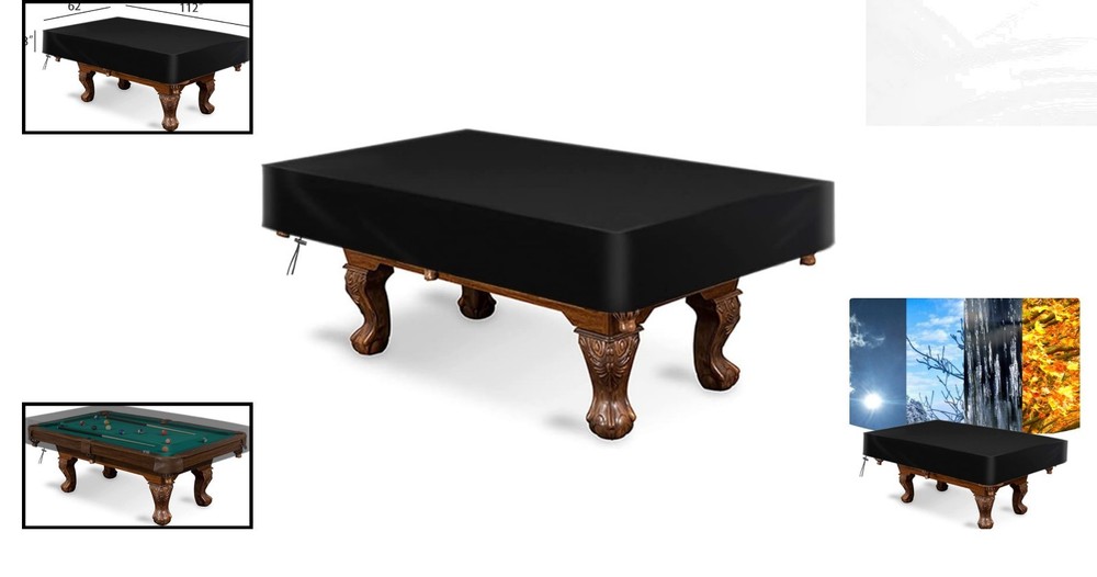 Durable 9FT Pool Table Cover – Windproof & Dustproof for -Round Protection