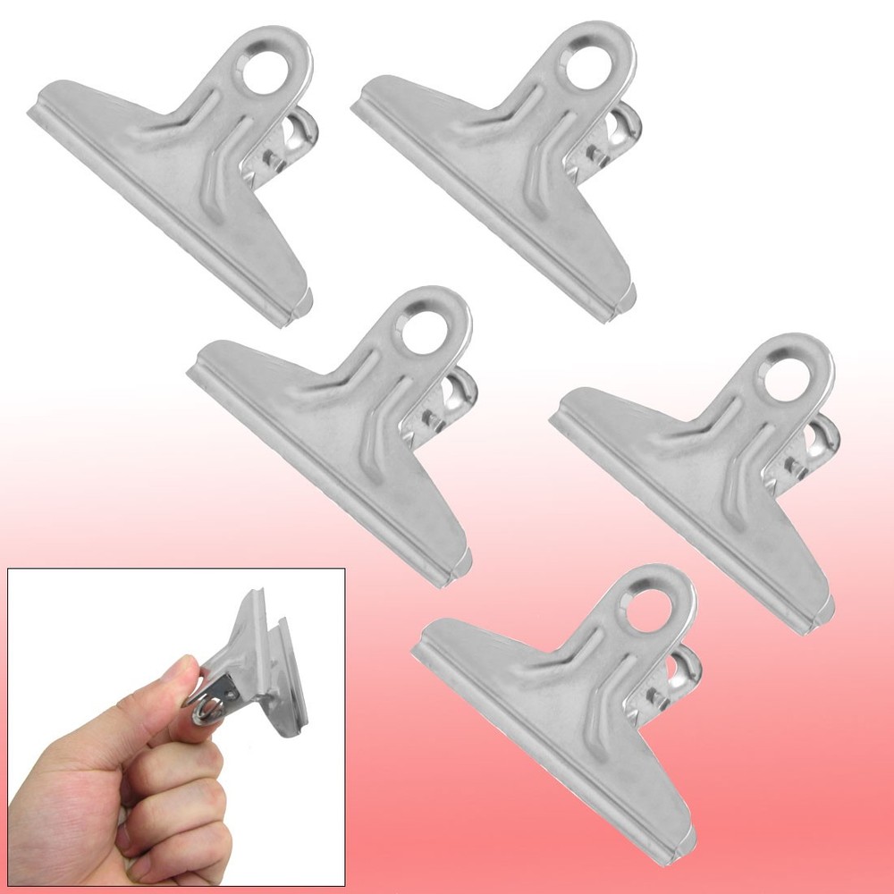 Spring Loaded Stationery Document File Ticket 2.8 Inch Width Binder Clips 10 Pcs