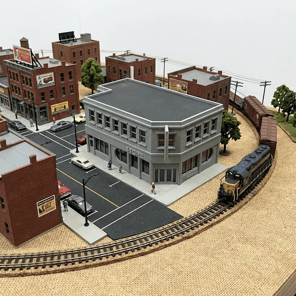 N-Scale Lou's Cafe Building