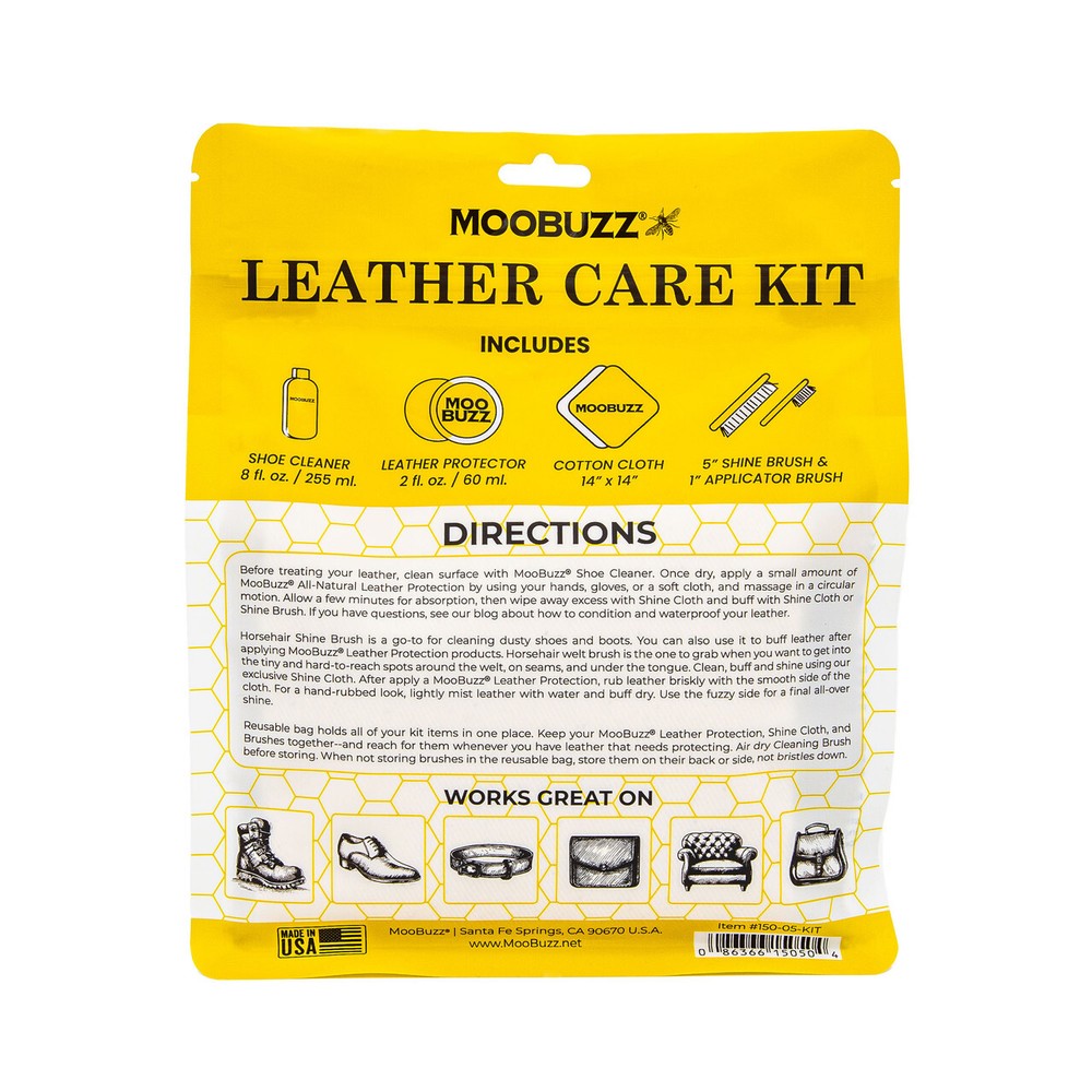 Moo Buzz - Leather Care Kit (5 Piece Kit)