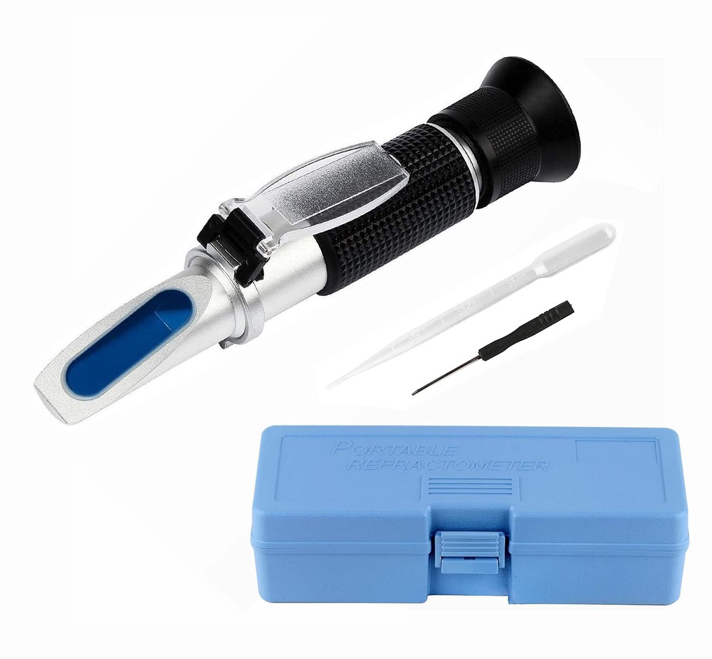 Brix Refractometer 0-32% Brix Meter Refractometer for Testing Sugar Content ATC