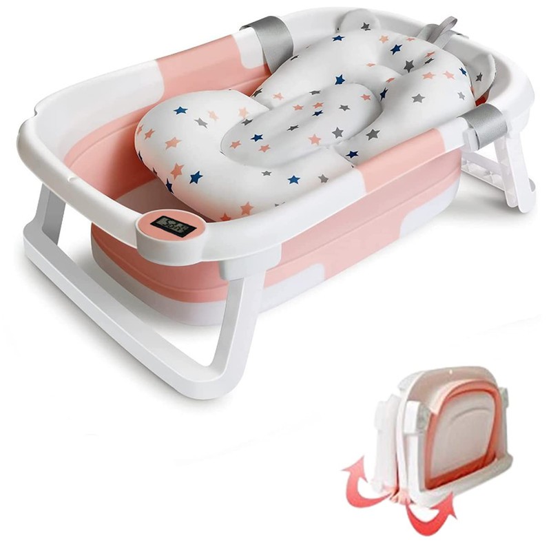 Foldable Infant Baby Bath Tub Newborn Saftey Portable Shower Bathtub 0-12M