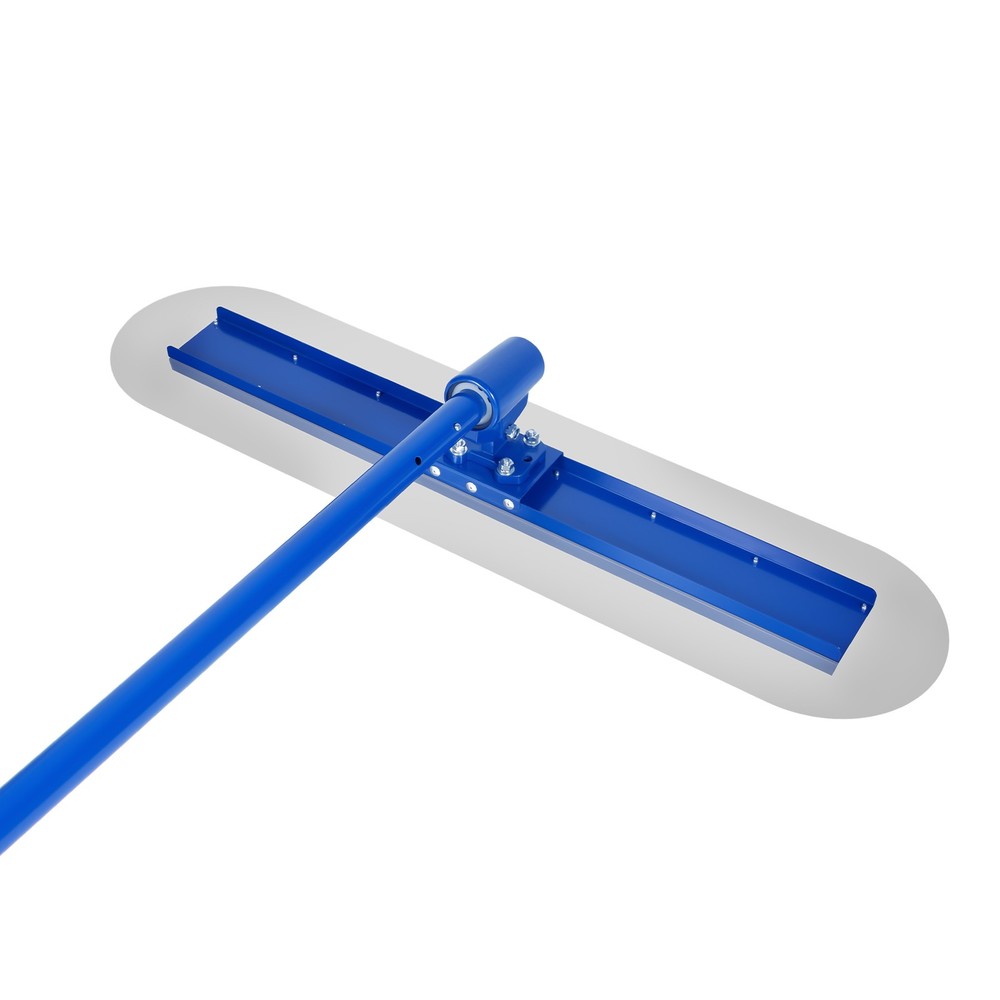 Bull Float 48x12” Concrete Float Tool Trowel Float With 3 Handles Round End Blue