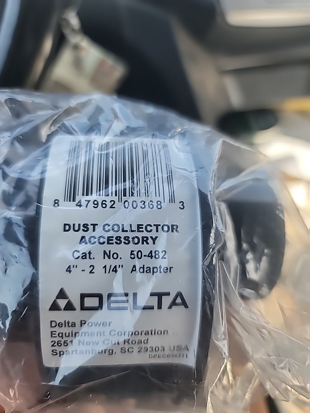 Delta 50-482 4 in. to 2-1/4 in. Durable Adapter for 50-765 Dust Collector New