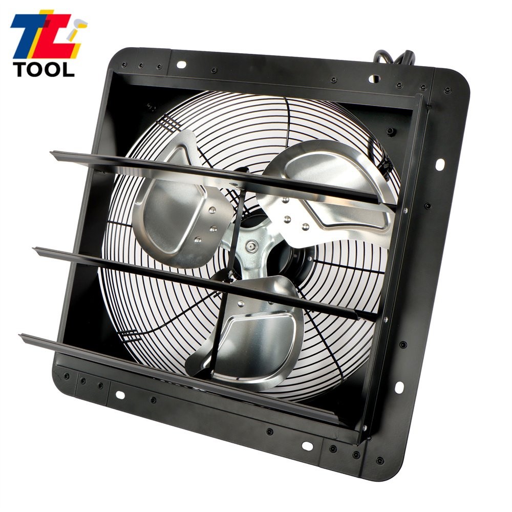14" Wall Mounted Shutter Exhaust Fan Automatic Shutter With Adjustable Controls