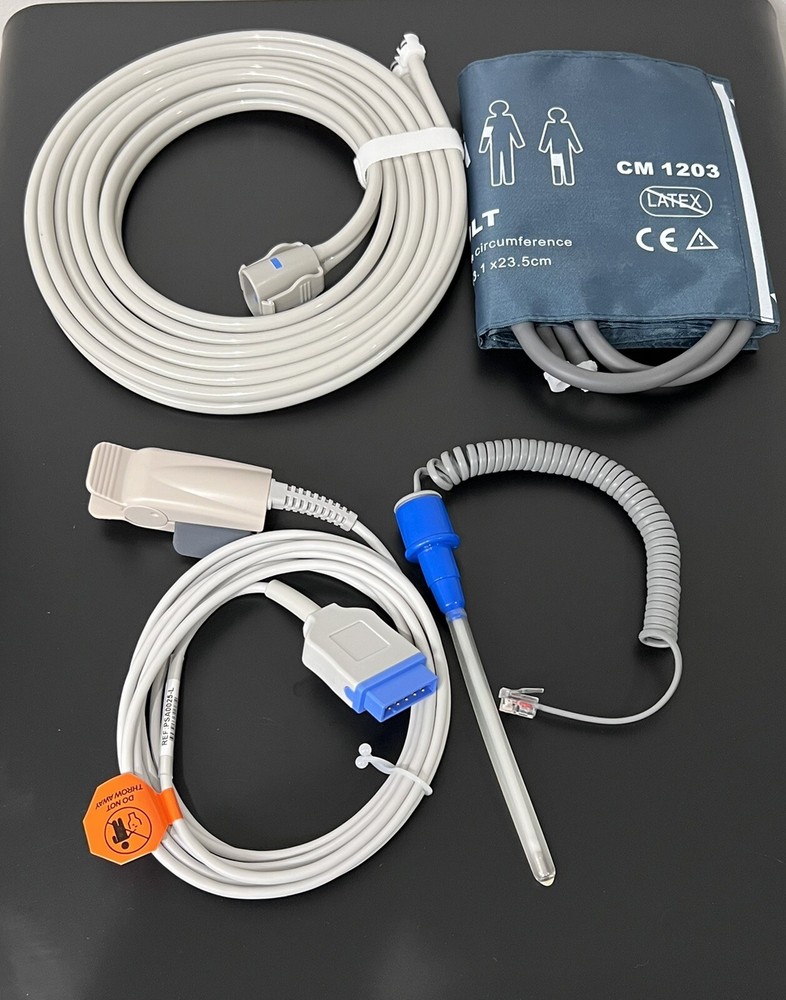 GE V100 Bundle - Spo2 Oximax, Cuff, Hose, Temperature - Same Day Shipping