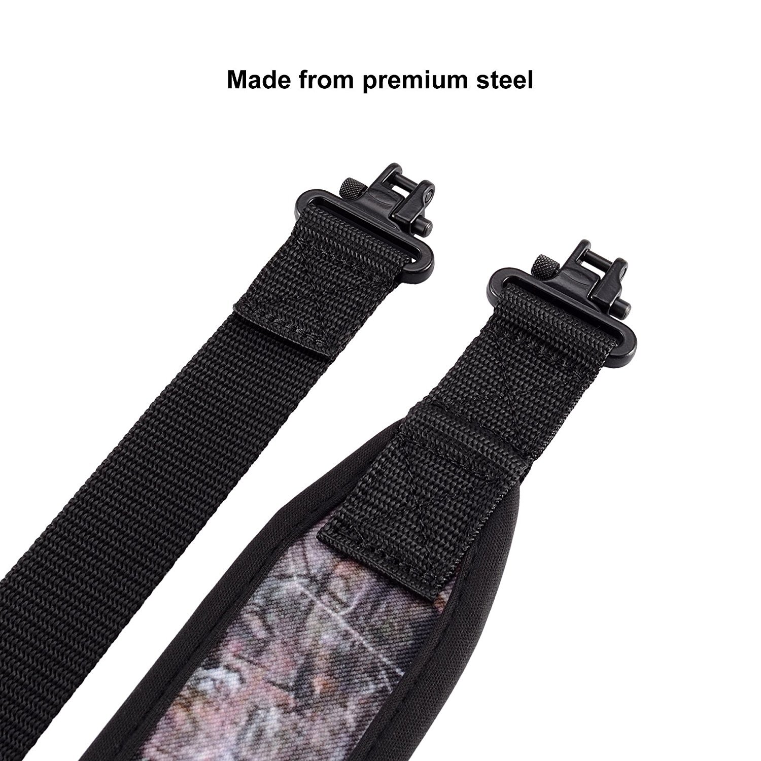 Two Point Rifle Gun Sling with Swivels,Durable Shoulder Padding Strap Adjustable