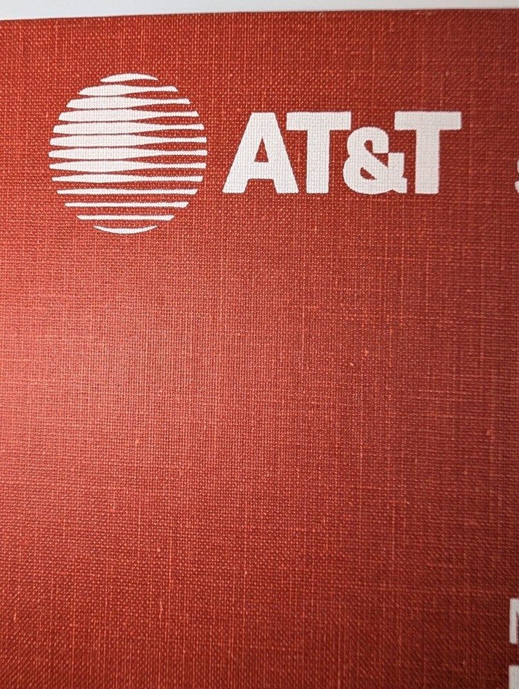 AT&T Microsoft MS-DOS User’s Guide Binder Vintage System Programming (Empty)