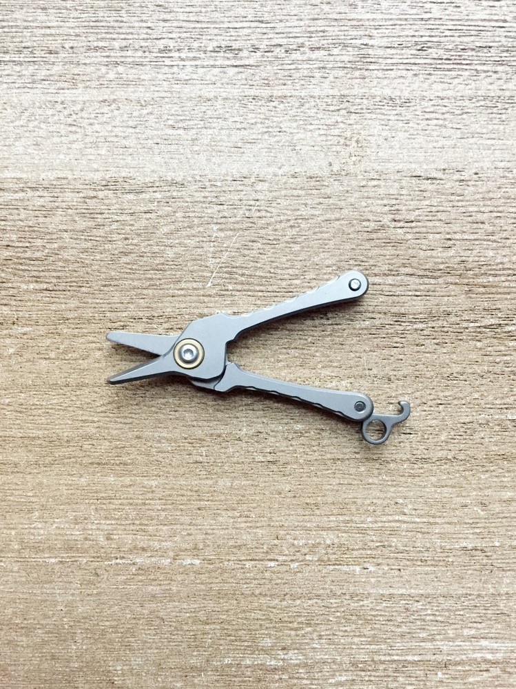 Titanium Mini Scissors Keychain Utility Folding Shears Feather Light Pocket EDC